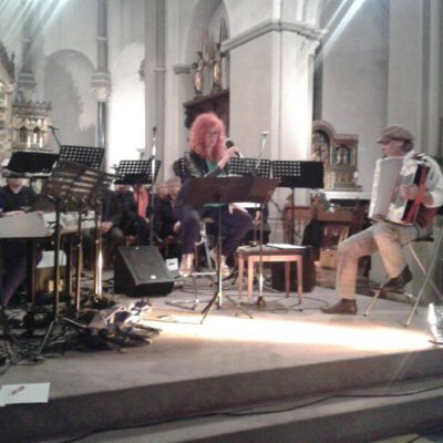 Letztes Konzert im Immerather Dom, Tagebauopfer, mit Gospelvoices Holzeiler und Hejoe Schenkelberg